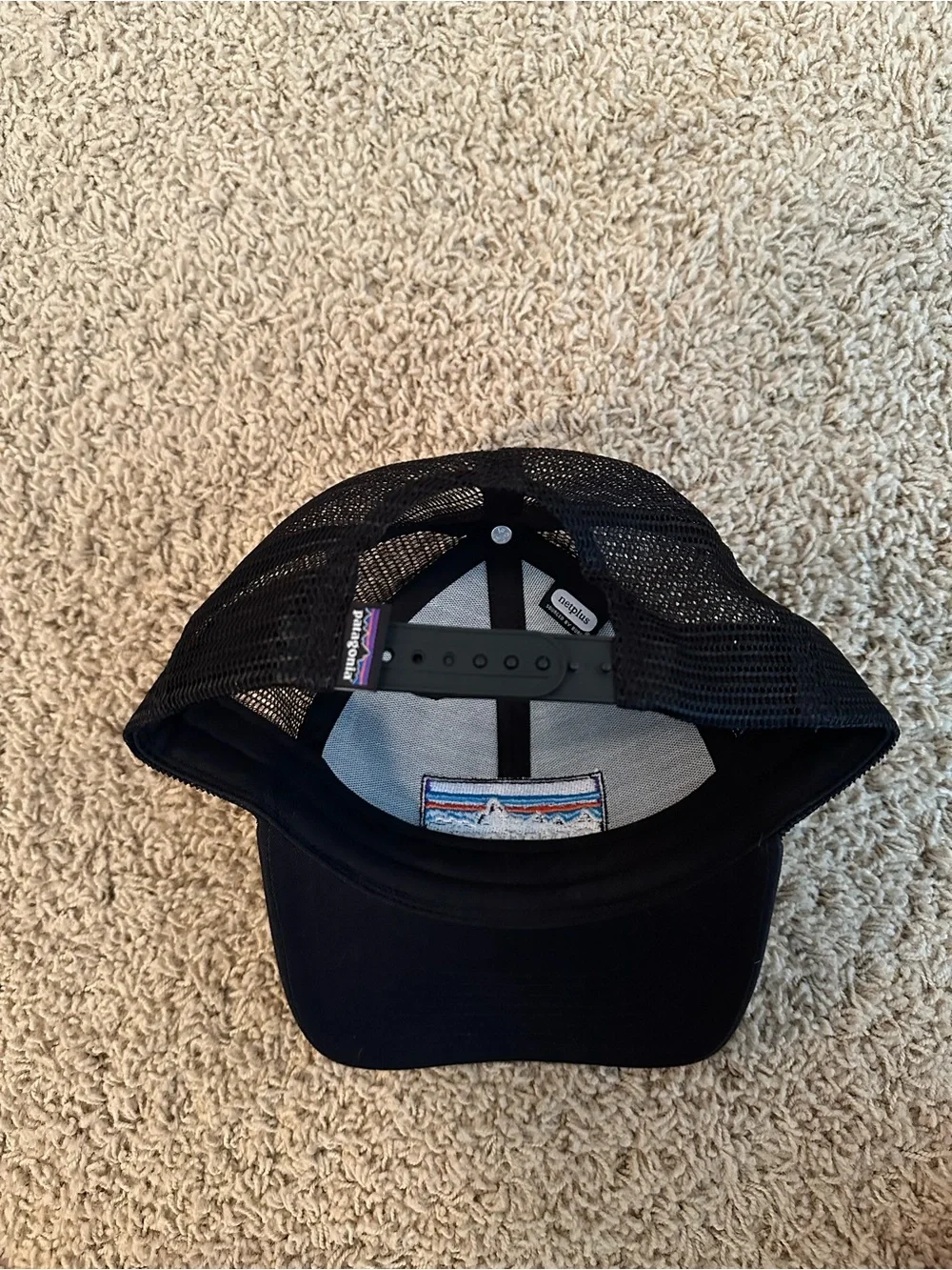 The North Face Two-Tone Tan and Black Patch Cap